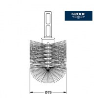 MEDIDAS CEPILLO ESCOBILLA WC ECTOS GROHE